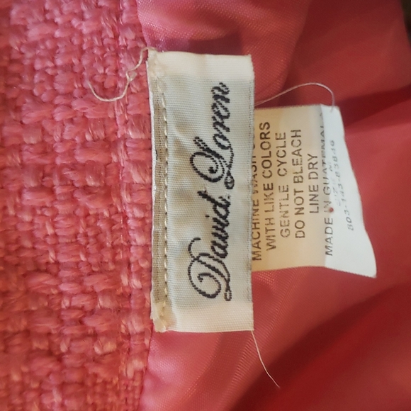 Pink Tweed jacket with fringe - Picture 6 of 7